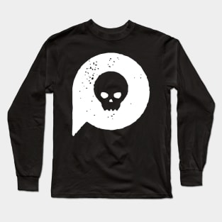 Hipster Skull - Skull Icon Skull Design Gothic Punk Skull Vintage Distressed Long Sleeve T-Shirt